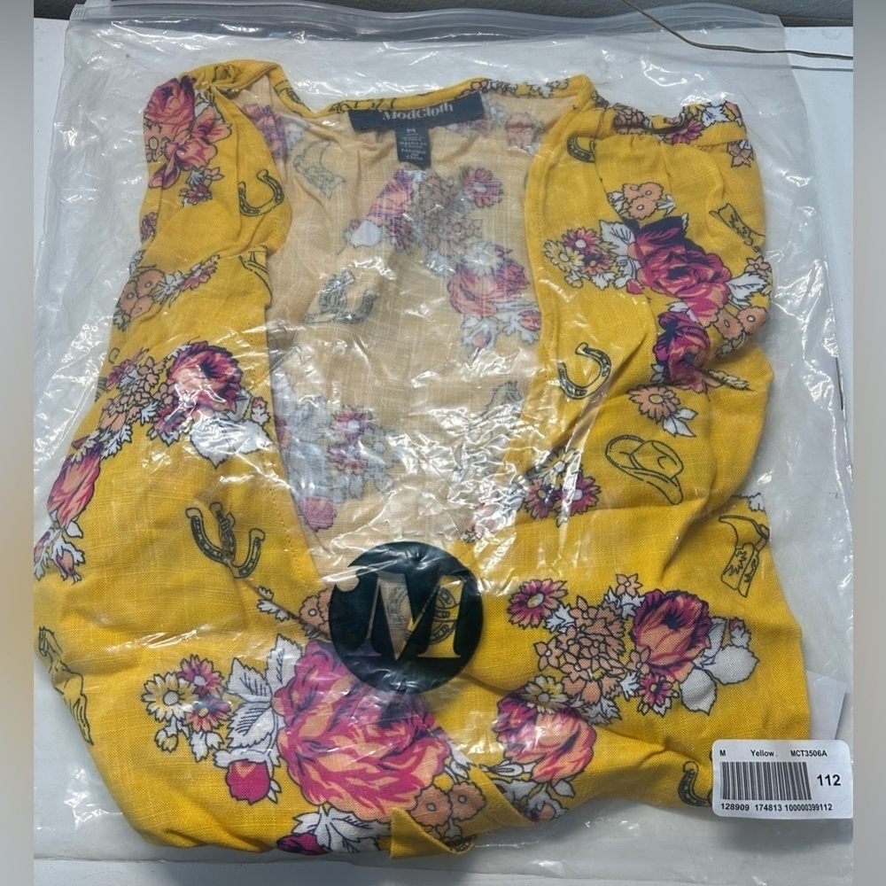 NWT MODCLOTH BEST IS YET TO COME WRAP TOP, Sz. M. VINTAGE FEEL, VERSATILE - Picture 4 of 8